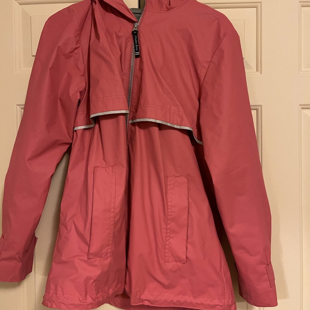 Women’s Charles River reflective raincoat